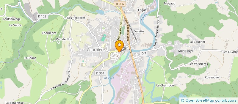 localisation de l'entreprise COMITE D'ANIMATION DE COURPIERE à COURPIERE