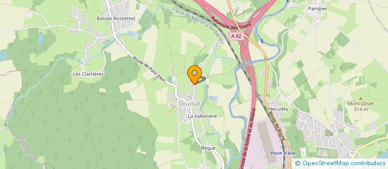 localisation de l'entreprise COMITE D'ANIMATION DE DRUILLAT  DRUILLAT