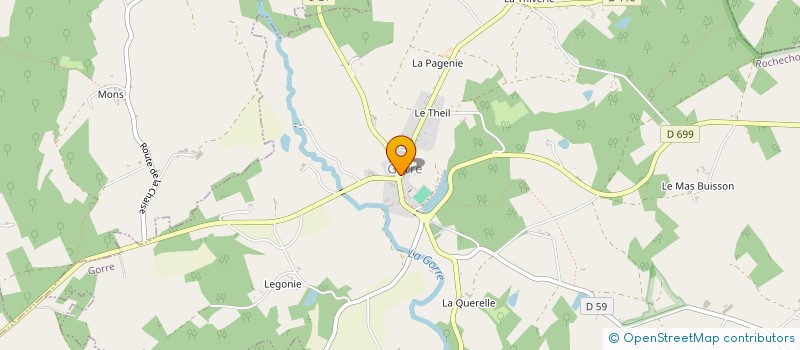 localisation de l'entreprise COMITE D'ANIMATION DE GORRE  GORRE