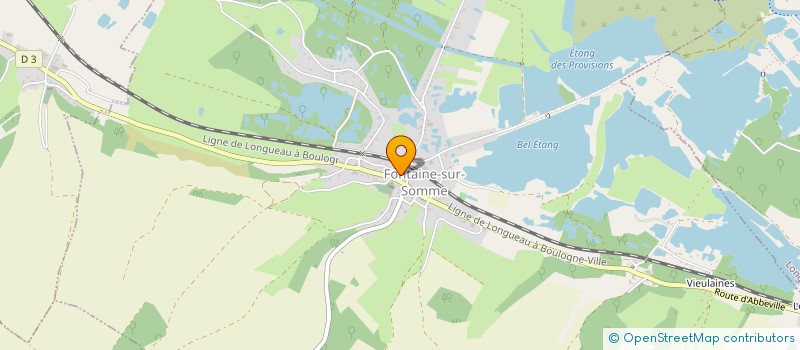localisation de l'entreprise COMITE D'ANIMATION DE LA COMMUNE DE FONTAINE VIEULAINES  FONTAINE-SUR-SOMME