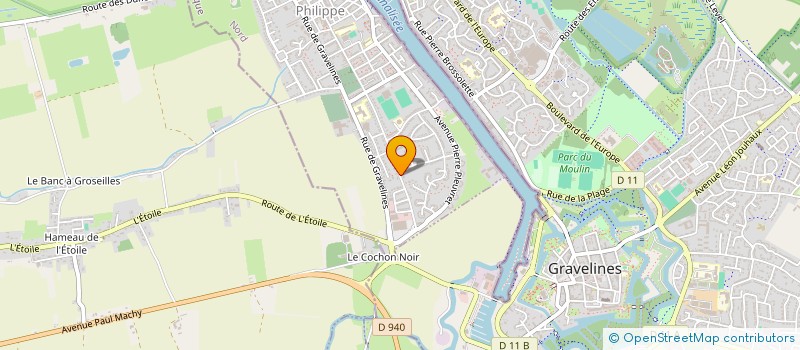 localisation de l'entreprise COMITE D'ANIMATION DE LA COMMUNE DE GRAND FORT PHILIPPE  GRAND-FORT-PHILIPPE