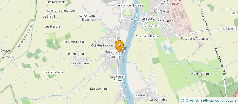 localisation de l'entreprise COMITE D'ANIMATION DE LA COMMUNE DE PORTS SUR VIENNE  PORTS-SUR-VIENNE