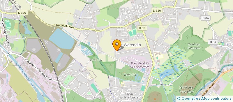 localisation de l'entreprise COMITE D'ANIMATION DE LA COMPAGNIE DES PUREUX  ROOST-WARENDIN