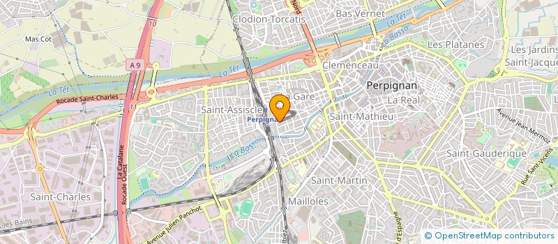 localisation de l'entreprise COMITE D ANIMATION DE LA GARE à PERPIGNAN