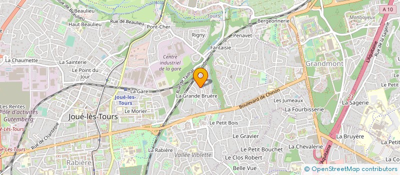 localisation de l'entreprise COMITE D'ANIMATION DE LA GRANDE BRUERE à JOUE-LES-TOURS