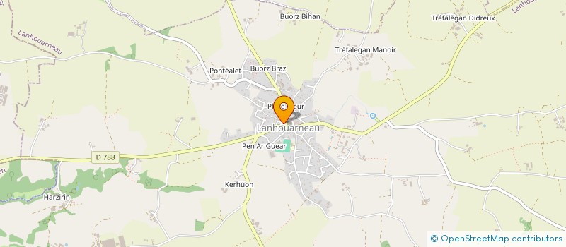 localisation de l'entreprise COMITE D'ANIMATION DE LANHOUARNEAU  LANHOUARNEAU