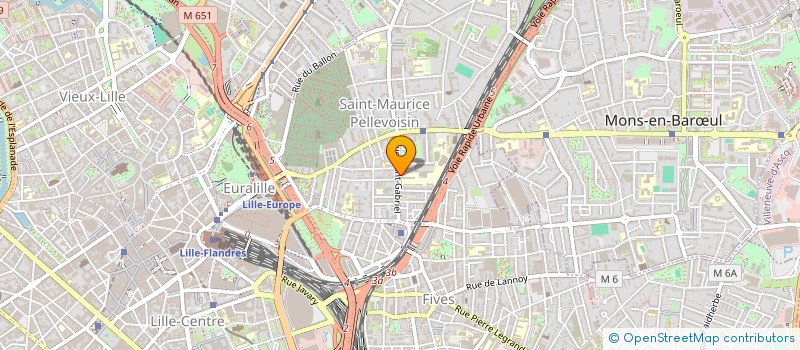 localisation de l'entreprise COMITE D'ANIMATION DE LILLE SAINT-MAURICE PELLEVOISIN à LILLE