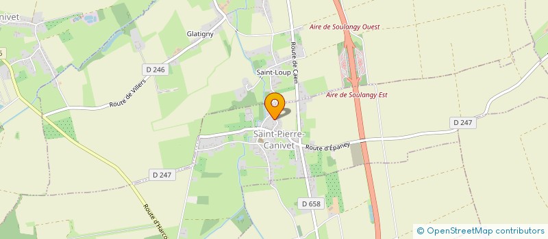 localisation de l'entreprise COMITE D'ANIMATION & DE LOISIRS DE SAINT PIERRE CANIVET  SAINT-PIERRE-CANIVET