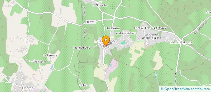 localisation de l'entreprise COMITE D'ANIMATION DE LOUZAC-SAINT-ANDRE EN BORDERIES  LOUZAC-SAINT-ANDRE