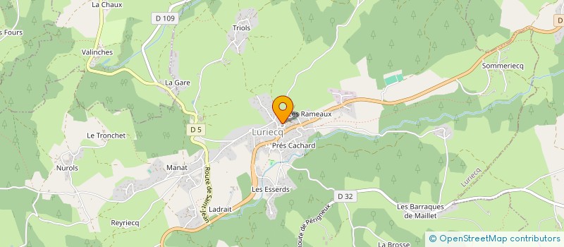 localisation de l'entreprise COMITE D'ANIMATION DE LURIECQ  LURIECQ