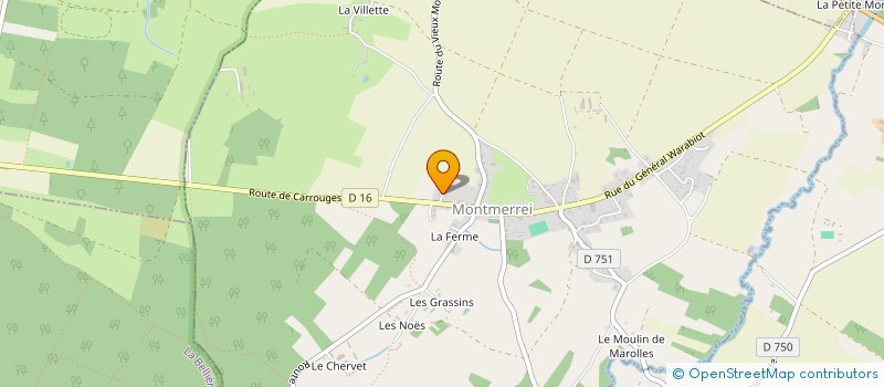 localisation de l'entreprise COMITE D'ANIMATION DE MONTMERREI à MONTMERREI