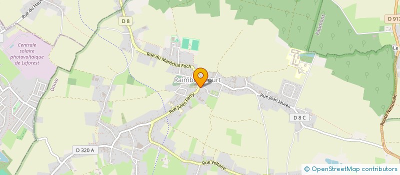 localisation de l'entreprise COMITE D'ANIMATION DE RAIMBEAUCOURT  RAIMBEAUCOURT