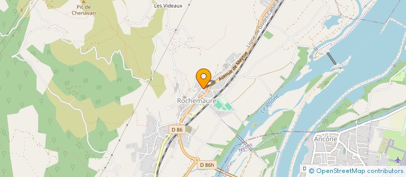 localisation de l'entreprise COMITE D'ANIMATION DE ROCHEMAURE à ROCHEMAURE