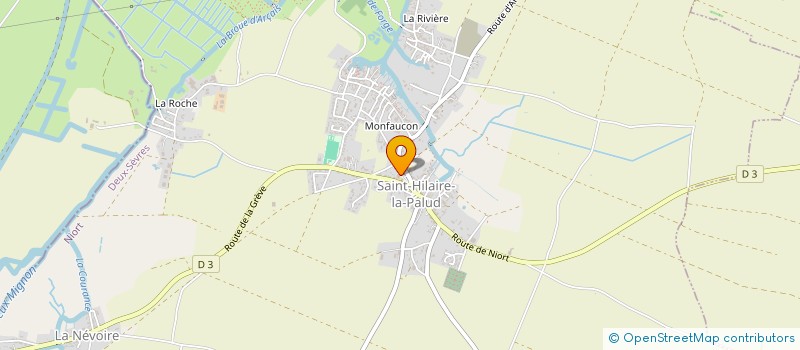 localisation de l'entreprise COMITE D'ANIMATION DE SAINT HILAIRE LA PALUD  SAINT-HILAIRE-LA-PALUD
