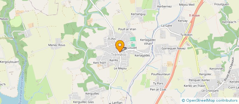 localisation de l'entreprise COMITE D'ANIMATION DE TREMEOC  TREMEOC