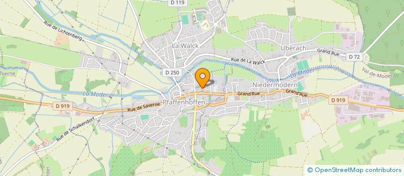 localisation de l'entreprise COMITE D'ANIMATION DE VAL DE MODER-VAL'EN SCENE  VAL-DE-MODER