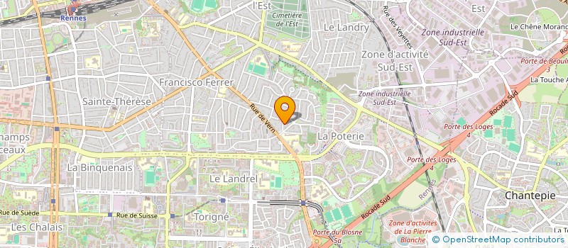 localisation de l'entreprise COMITE D ANIMATION DES CHAMPS MANCEAUX à RENNES