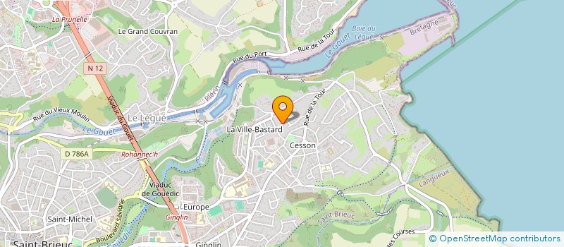 localisation de l'entreprise COMITE D'ANIMATION DES ECOLES DE CESSON BOURG  SAINT-BRIEUC