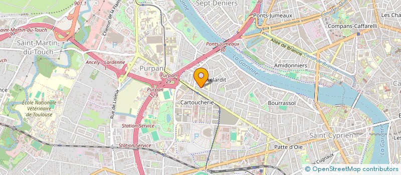 localisation de l'entreprise COMITE D'ANIMATION DES ECOLES FCGP (FONTAINES CASSELARDIT GAIS PINSONS)  TOULOUSE