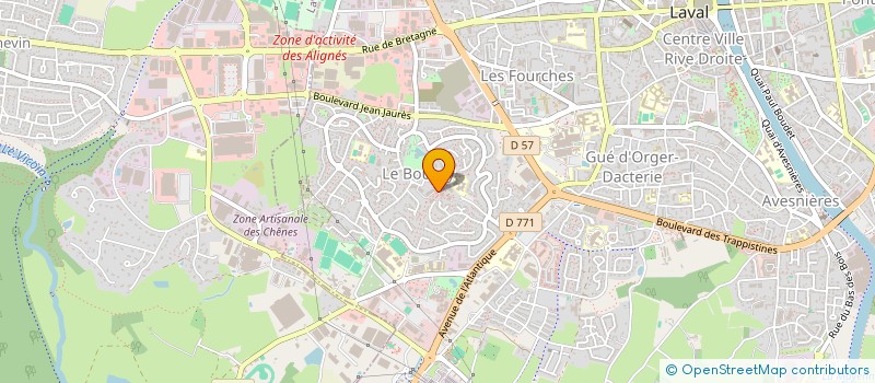 localisation de l'entreprise COMITE D'ANIMATION DU BOURNY à LAVAL