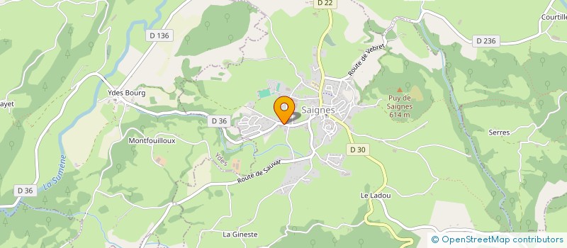 localisation de l'entreprise COMITE D'ANIMATION DU MONTEIL à LE MONTEIL