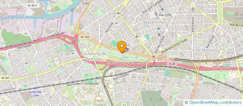 localisation de l'entreprise COMITE D ANIMATION DU QUARTIER VAUBAN ESQUERMES à LILLE