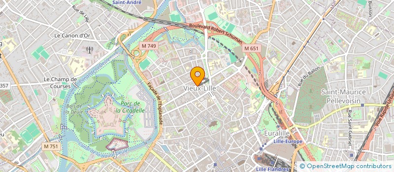 localisation de l'entreprise COMITE D'ANIMATION DU VIEUX-LILLE à LILLE