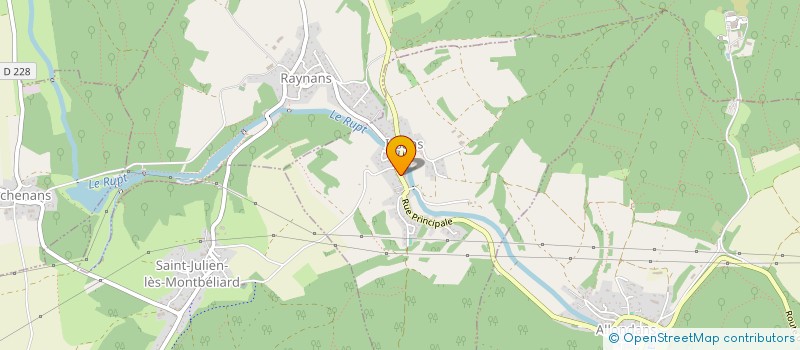 localisation de l'entreprise COMITE D'ANIMATION DU VILLAGE D'ISSANS  ISSANS