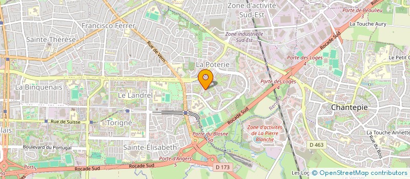 localisation de l'entreprise COMITE D'ANIMATION ECOLE ROBERT DOISNEAU  RENNES