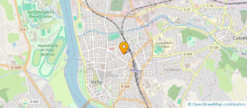 localisation de l'entreprise COMITE D'ANIMATION ET D'ENTRAIDE DU CHAMP CAPELET à VICHY
