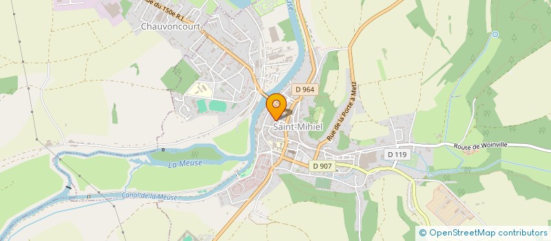 localisation de l'entreprise COMITE D'ANIMATION ET DE LIASON JEUNESSE ET FAMILLE DU SAMIELLOIS  SAINT-MIHIEL