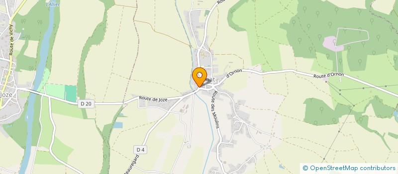 localisation de l'entreprise COMITE D'ANIMATION ET LOISIRS DE CULHAT  CULHAT