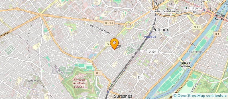 localisation de l'entreprise COMITE D'ANIMATION ET LOISIRS DES CHENES à SURESNES