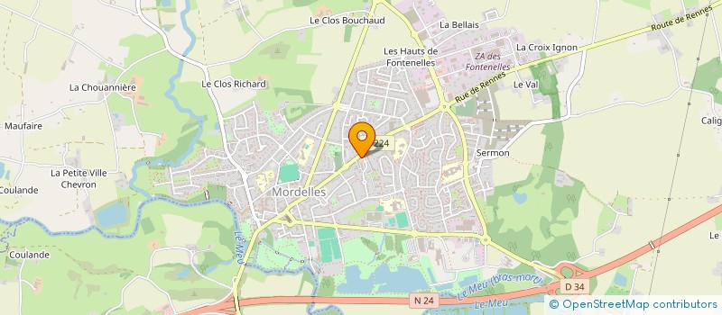 localisation de l'entreprise COMITE D' ANIMATION MORDELLAIS  MORDELLES