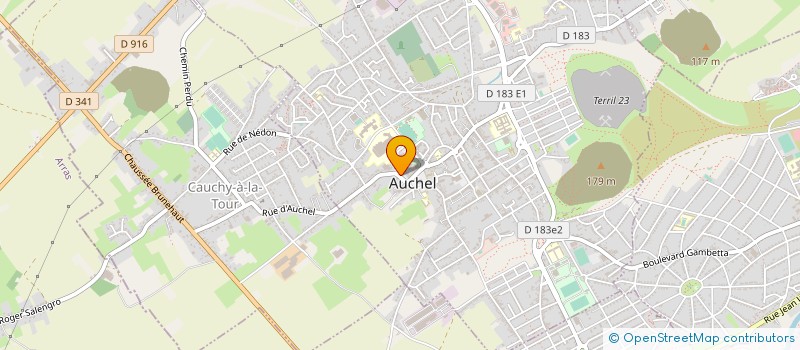 localisation de l'entreprise COMITE D'ANIMATION N  3  AUCHEL