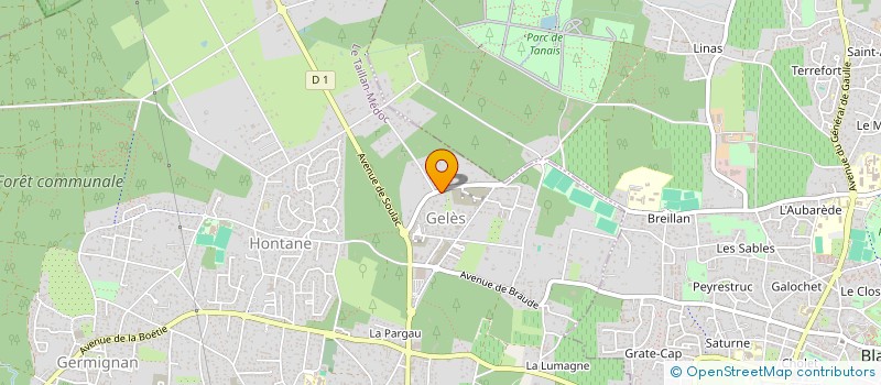 localisation de l'entreprise COMITE D'ANIMATION SENIORS DE L'AST à LE TAILLAN-MEDOC