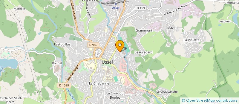 localisation de l'entreprise COMITE D ANIMATION SPORTIVE USSELLOIS à USSEL