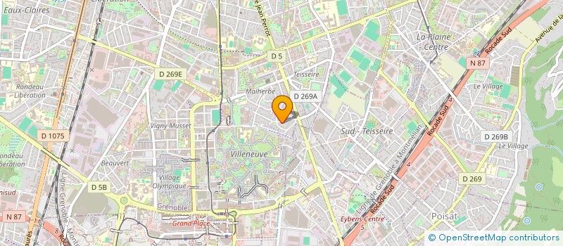 localisation de l'entreprise COMITE D ANIMATION TEISSEIRE MALHERBE  GRENOBLE