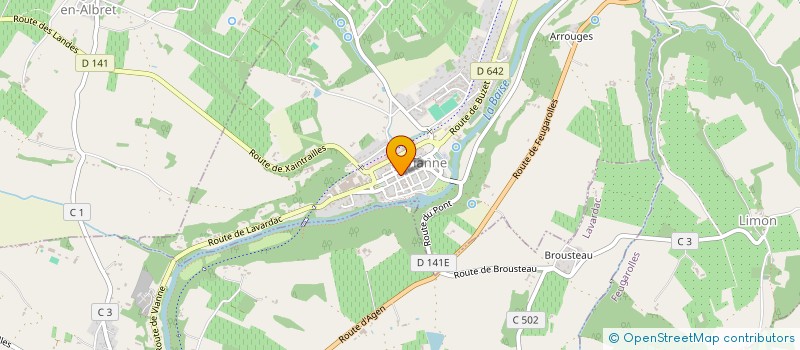 localisation de l'entreprise COMITE D'ANIMATION VIANNE CALEZUN  VIANNE