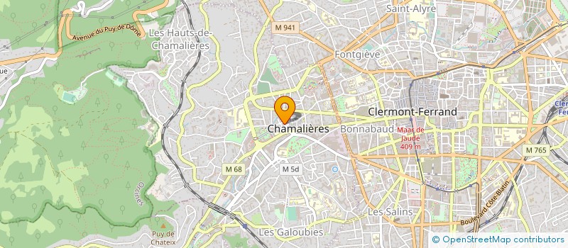 localisation de l'entreprise COMITE D' ANIMATIONS DE LA VILLE DE CHAMALIERES à CHAMALIERES