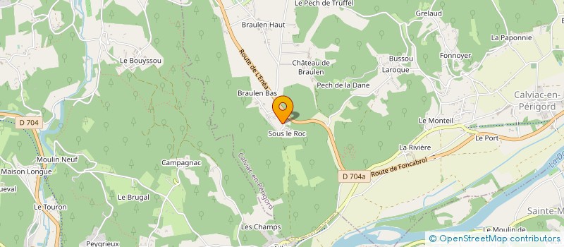 localisation de l'entreprise COMITE D ANIMATIONS DE PRATS DE CARLUX  PRATS-DE-CARLUX