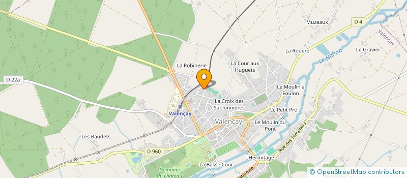 localisation de l'entreprise COMITE D'ANIMATIONS DES VDI à VALENCAY