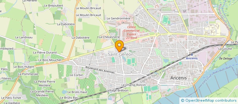 localisation de l'entreprise COMITE D'ANIMATIONS GEREONNAISES  ANCENIS-SAINT-GEREON