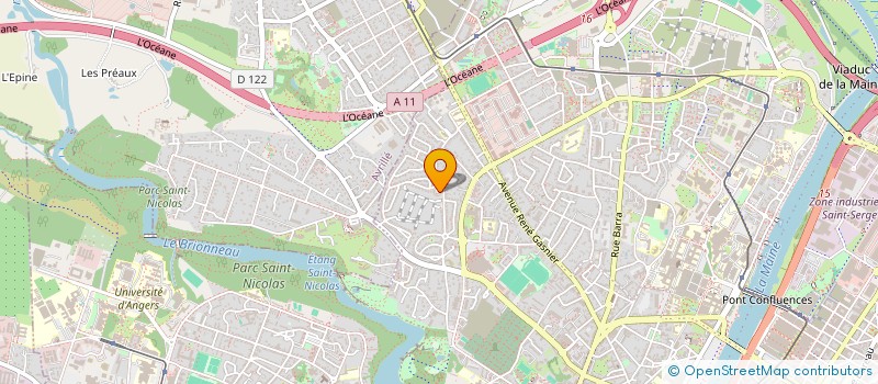 localisation de l'entreprise COMITE D'ANJOU DE L'UNION FEDERALE DES ANCIENS COMBATTANTS ET VICTIMES DE GUERRE à ANGERS
