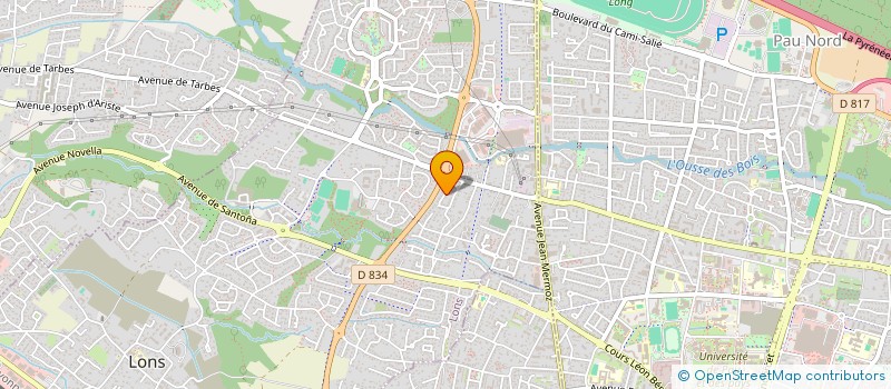 localisation de l'entreprise COMITE D'AQUITAINE DE LA FEDERATION NATIONALE DES JOINVILLAIS  LONS