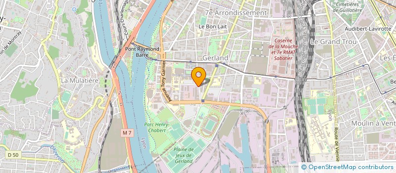 localisation de l'entreprise COMITE D EATBLISSEMENT MERIAL S A S à LYON