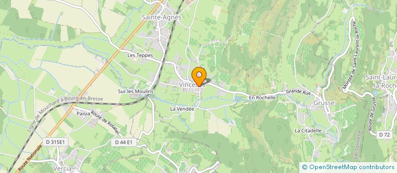 localisation de l'entreprise COMITE D'EMBELLISSEMENT DE GRUSSE  VAL-SONNETTE