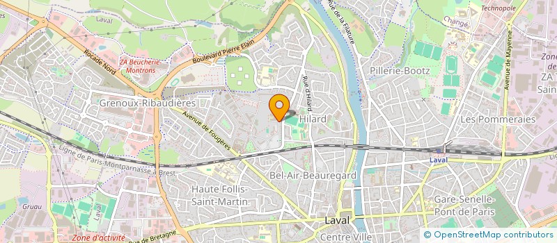 localisation de l'entreprise COMITE D'ENTENTE DES AMIS DES RESISTANTS ET DEPORTES DE LA MAYENNE (C.E.D.A.R.D. 53) à LAVAL