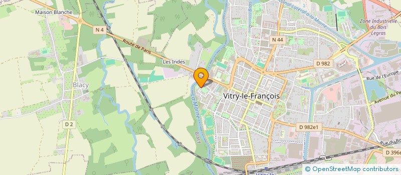 localisation de l'entreprise COMITE D'ENTENTE DES ANCIENS COMBATTANTS DE VITRY LE FRANCOIS  VITRY-LE-FRANCOIS