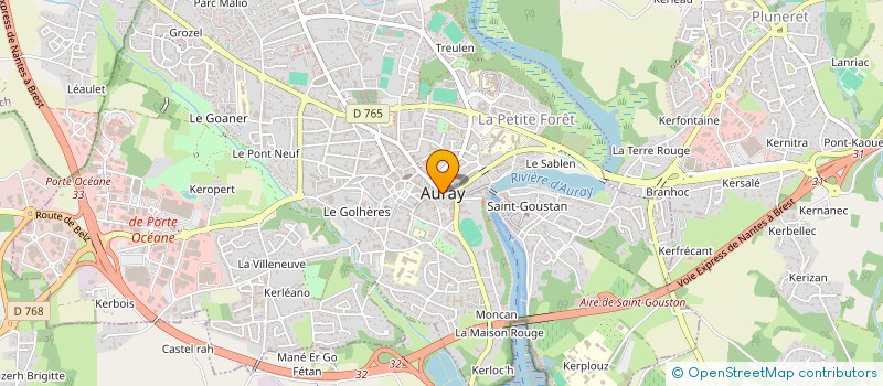localisation de l'entreprise COMITE D'ENTENTE DES ASSOCIATIONS D'ANCIENS COMBATTANTS ET VICTIMES DE GUERRE D'AURAY à AURAY
